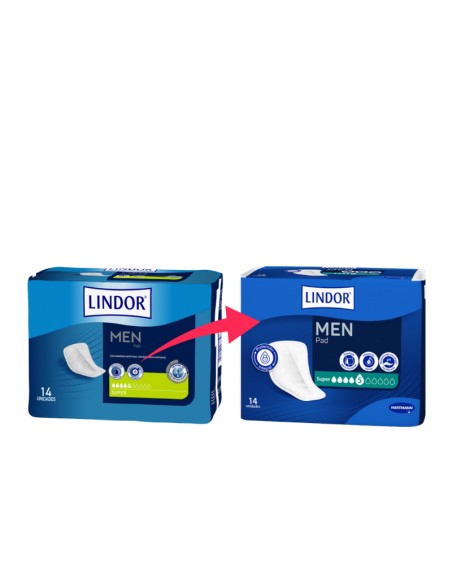 Lindor Men Pad Super 5 gotas 14 unidades