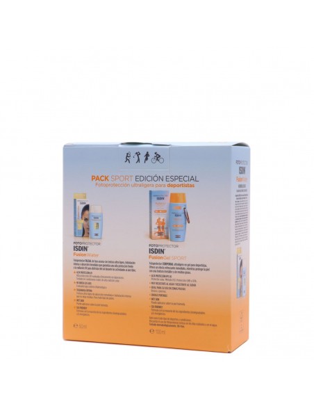 Isdin Pack Sport Fotoprotección Fusion Water SPF50+ 50ml + Fusion Gel SPF50+ 100ml
