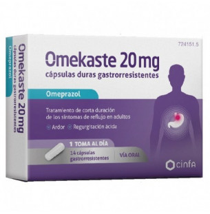 Omekaste 20 mg 14 cápsulas
