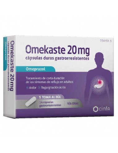 Omekaste 20 mg 14 cápsulas