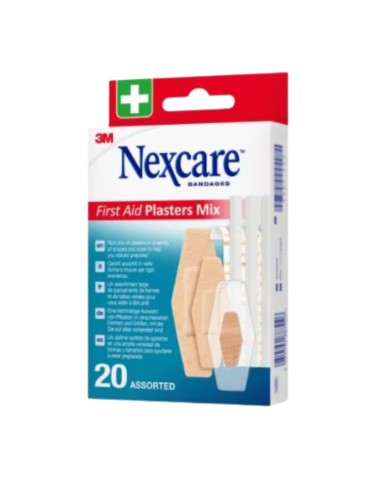 3M Nexcare First Aid Plasters Mix 20...