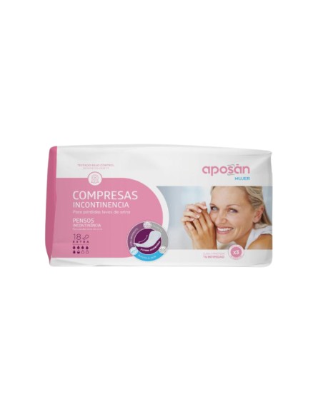 Aposan mujer compresas incontinencia extra 20 uds