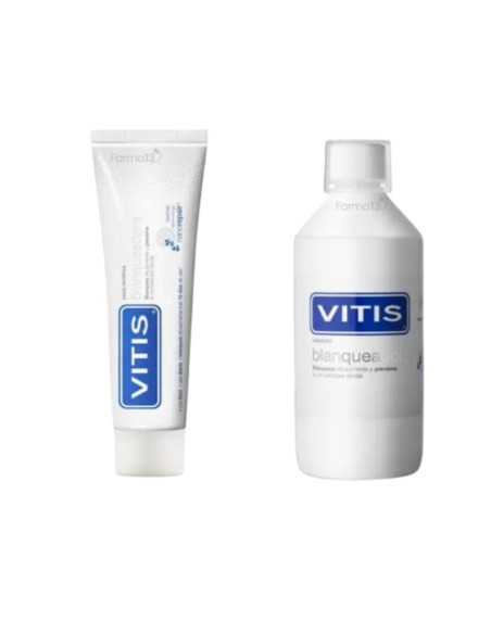 Vitis Pack Blaqueamiento Colutorio 500 ml + Pasta Dental 100 ml