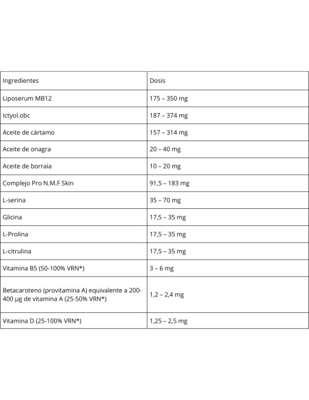 NHCO AminoSkin Nutrition 42 cápsulas