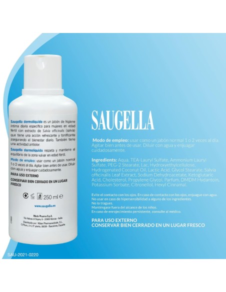 Saugella Dermoliquido 250 Ml