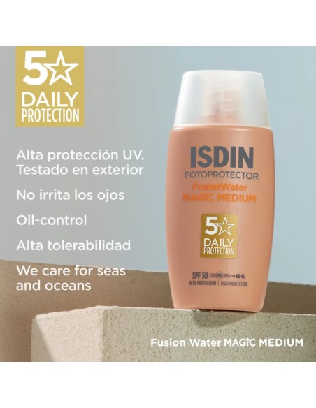 Isdin Fotoprotección Fusion Water Magic Medium SPF50 50 ml