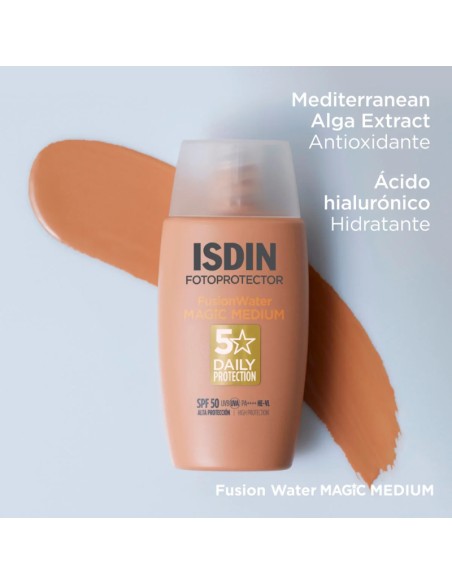 Isdin Fotoprotección Fusion Water Magic Medium SPF50 50 ml
