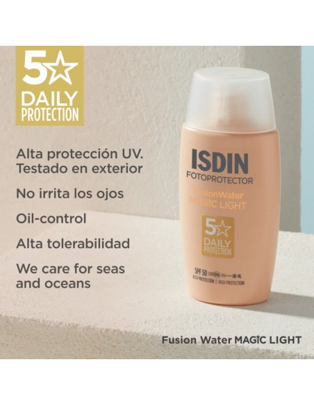 Isdin Fotoprotección Fusion Water Magic Light SPF50 50 ml