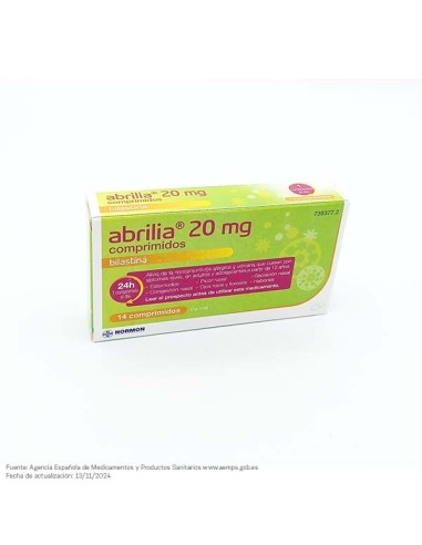 Abrilia 20 mg 14 comprimidos