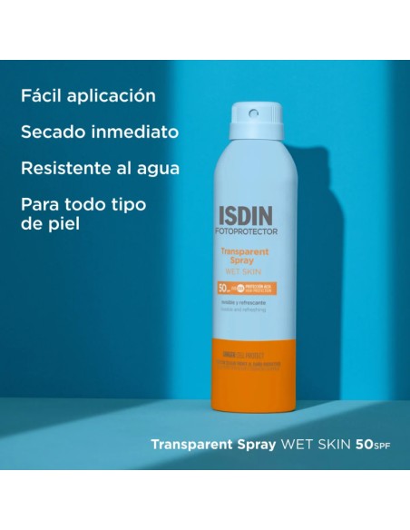 Isdin Fotoprotección Transparent Spray Wet Skin SPF50 250 ml