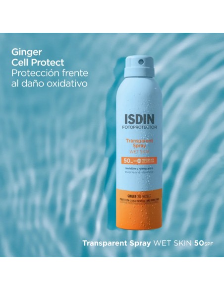Isdin Fotoprotección Transparent Spray Wet Skin SPF50 250 ml