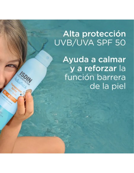 Isdin Fotoprotección Transparent Spray Wet Skin Pediatrics SPF50 250 ml
