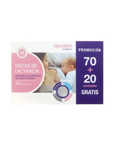 Aposan Discos de Lactancia 90 unidades Aposan Discos de Lactancia 90 unidades