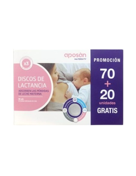 Aposan Discos de Lactancia 90 unidades