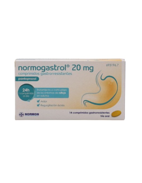 Normogastrol 20 mg 14 Comprimidos Gastrorresistentes