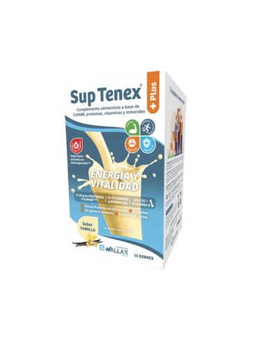 Wallax Sup Tenex Plus Vainilla 15 sobres