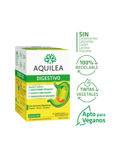 Aquilea Digestivo Duplo 2x30 comprimidos masticables