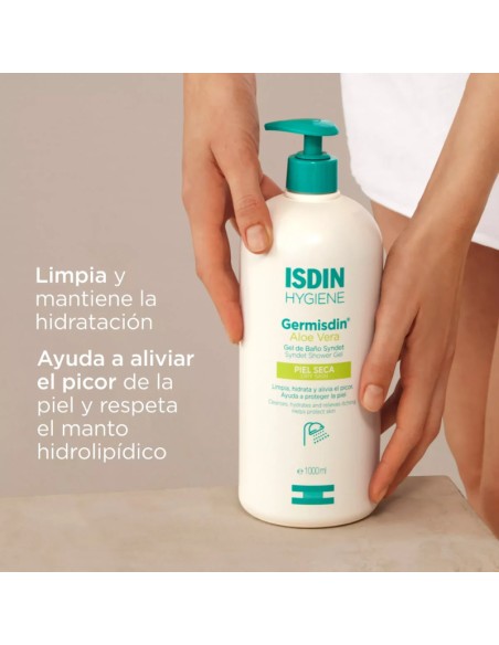 Isdin Germisdin Aloe Vera Gel de Baño Sin Jabón 1 L