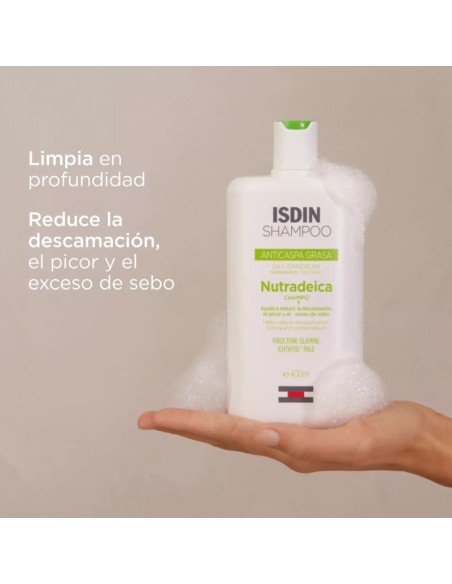 Isdin Nutradeica Champú Anticaspa Grasa 400 ml