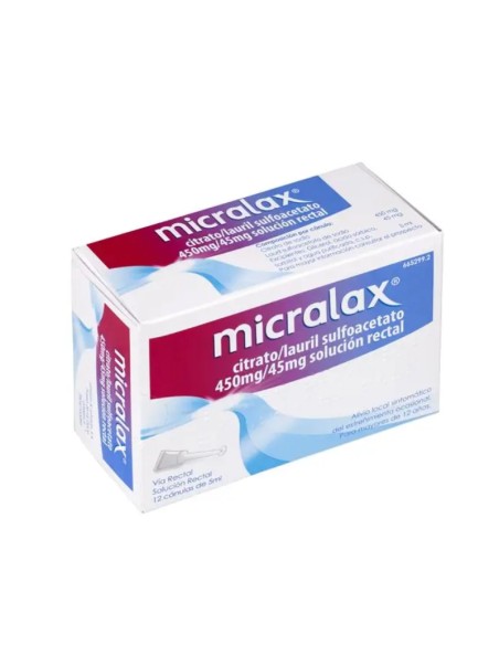 Micralax Emulsion Rectal 12 Microenemas 5 ml