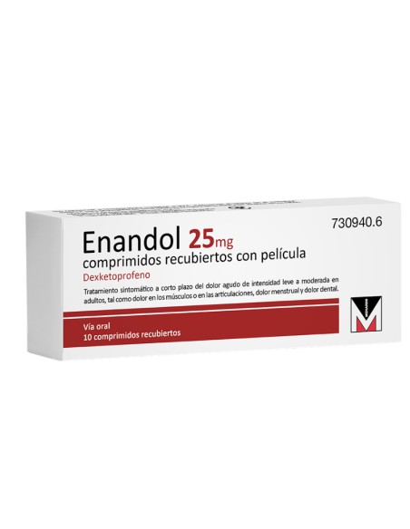 Enandol 25 mg 10 Comprimidos