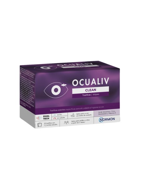 Ocualiv normovisión 30 Toallitas