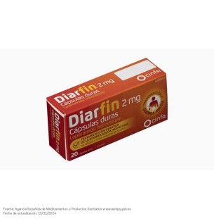 Diarfin 2 mg 20 cápsulas