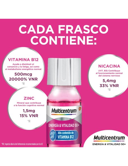 Multicentrum Energía & Vitalidad 50+ 30 frascos