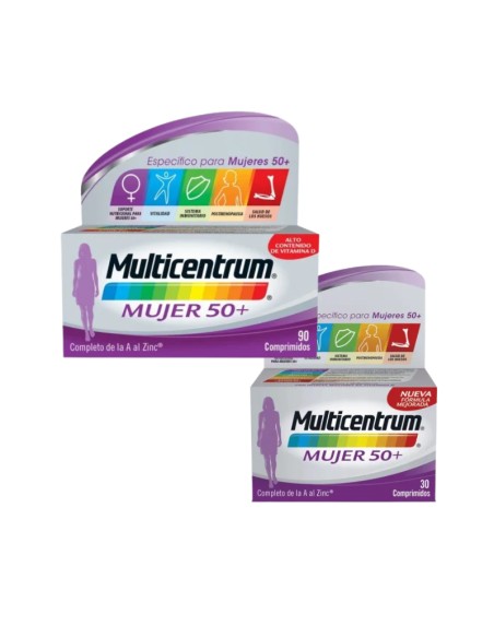 Multicentrum Mujer 50+ Promo 90+30 comprimidos
