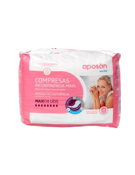 Aposán Compresas Incontinencia Maxi 14 compresas