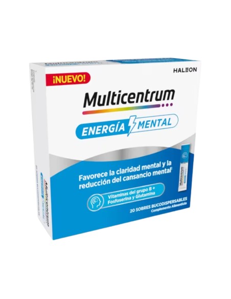 Multicentrum Energía Mental 20 sobres bucodispersables