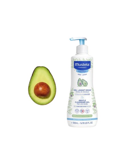 Mustela Gel De Baño Suave Con Aguacate Bio 500ml