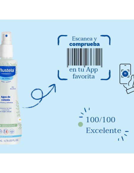 Mustela Agua de Colonia Sin Alcohol Piel Normal 200ml