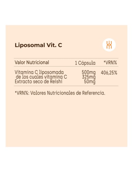 Kobho Vitamina C + Reishi 60 cápsulas