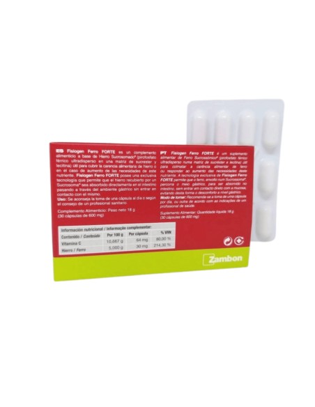 Fisiogen Ferro Forte 30 cápsulas