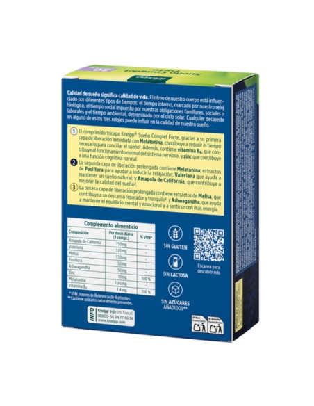 Kneipp Sueño Complet Forte 30 comprimidos