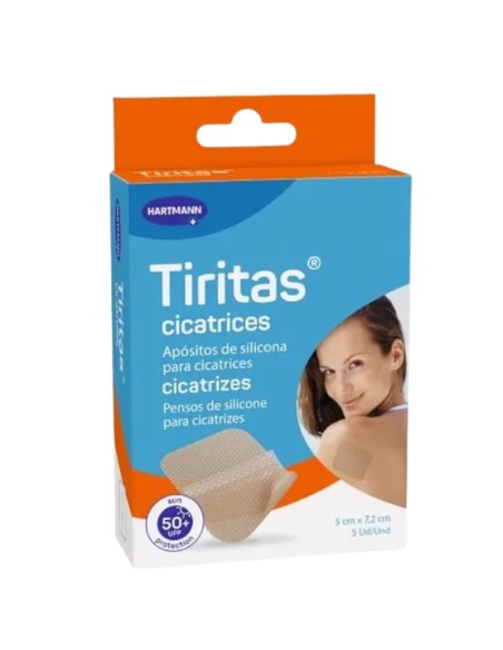 Hartmann Tiritas cicatrices 5cm x 7.2cm 5uds