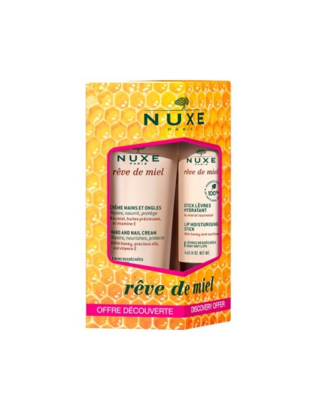 Nuxe Rêve de Miel Pack Crema Manos 30 ml + Stick Labial 4 g