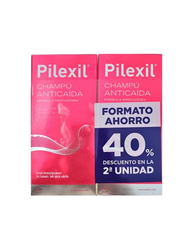 Pilexil Duplo Champú Anticaída 2x500 ml Pilexil Duplo Champú Anticaída 2x500 ml