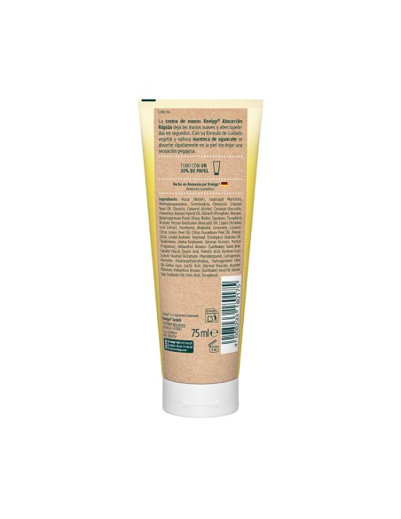 Kneipp Crema de Manos Absorción Rápida 75 ml