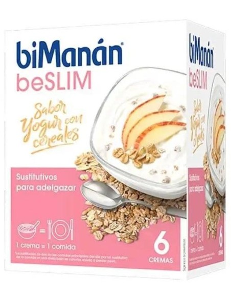 Bimanan Beslim Crema Sabor Yogurt Con Cereales 6 Sobres