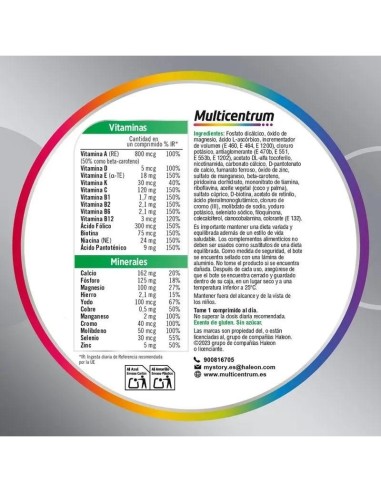 Multicentrum Select 50+ 30 Comprimidos Multicentrum Select 50+ 30 Comprimidos