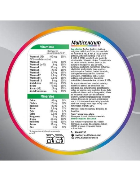 Multicentrum Select 50+ 30 Comprimidos
