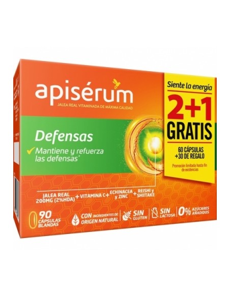 Apiserum Defensas Pack 3 meses (60+30 cápsulas)
