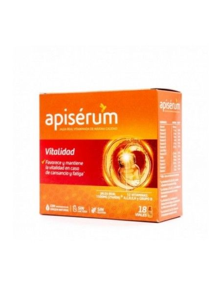 Apisérum Vitalidad Jalea Real 18 Viales