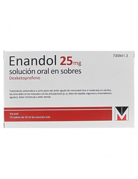 Enandol 25 Mg 10 Sobres Solución Oral 10 ml