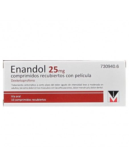 Enandol 25 mg 10 Comprimidos