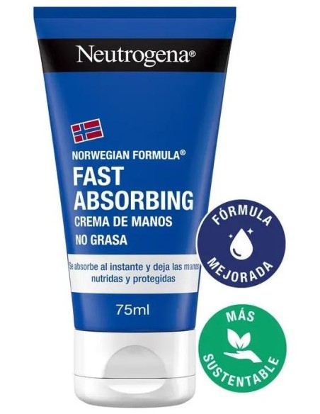 Neutrogena Crema De Manos Rápida Absorción Textura Ligera 75 ml
