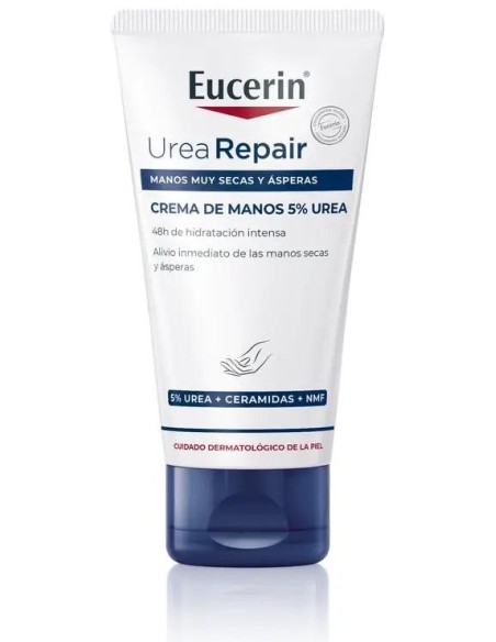 Eucerin Repair Crema De Manos 5% Urea, 75 Ml