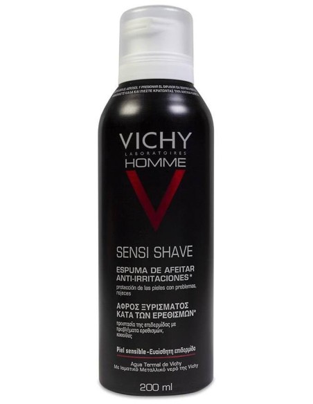 Vichy Homme Espuma De Afeitar Piel Sensible 200 ml